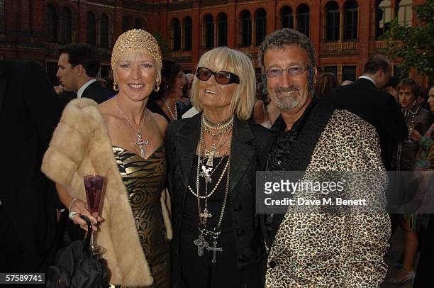 Marie Jordan, Barbara Hulanicki and Formula one personality Eddie Jordan attend The Biba Ball organized by 'the CLIC Sargent Cancer care charity'...
