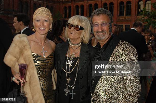 Marie Jordan, Barbara Hulanicki and Formula one personality Eddie Jordan attend The Biba Ball organized by 'the CLIC Sargent Cancer care charity'...