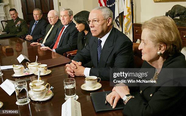 Bush With Current And Former Secretaries Of State And Defense Photos ...