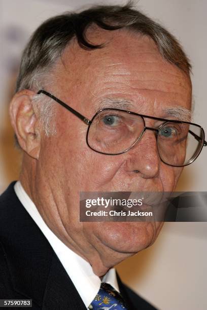 Ingvar Kamprad, founder of IKEA, is seen after being presented the Lifetime Achievment Award by Princess Victoria of Sweden at the Swedish Chamber of...