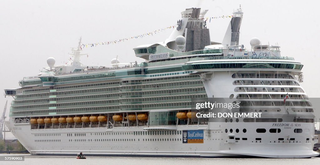 The new cruise ship Freedom of the Seas,