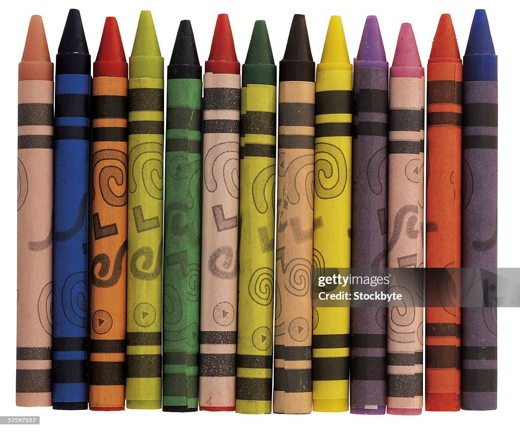 Crayon Array Array Of Crayons High-Res Stock Photo - Getty Images