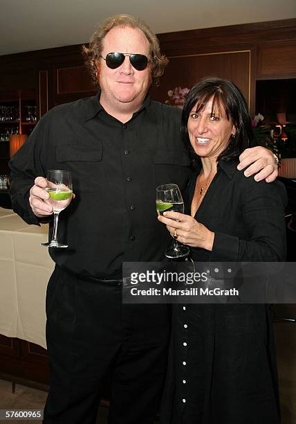 Manager John Carrabino and Alison Kennedy attend MaxMara and Women In Film's luncheon to honor Maria Bello at the Sunset Tower Hotel on May 12, 2006...