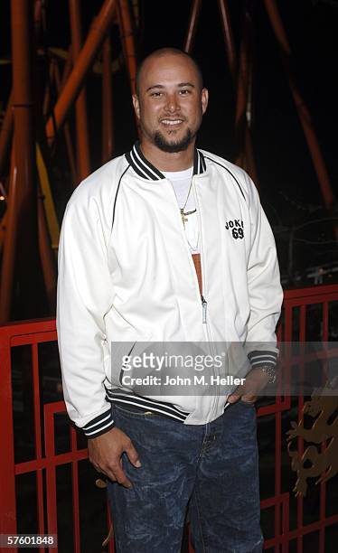 Cris Judd is seen at Joe Francis Birthday Celebration At Six flags Magic Mountain where they were to ride the USA's hottest new roller coaster...