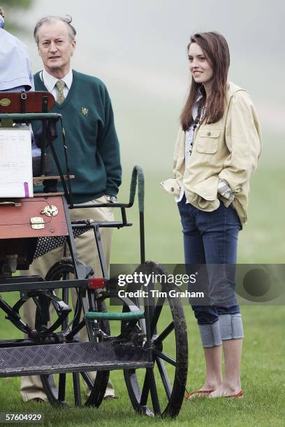 Lord Brabourne and his daughter Alexandra Knatchbull at the Royal Windsor Horse Show, Windsor Great Park in the grounds of Windsor Castle on May 13,...