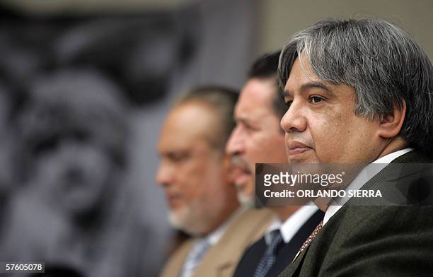 Sergio Morales , procurador de los Derechos Humanos participa en la clausura del Primer Congreso de Migrantes en Ciudad de Guatemala, el 13 de mayo...