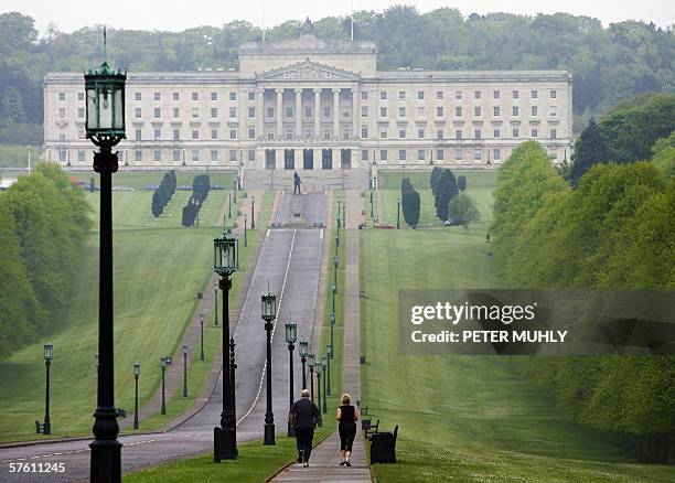 United Kingdom: Early morning mist surrounds the Stormont Parliament building in Belfast, in Northern Ireland, 15 May 2006. The Northern Ireland...