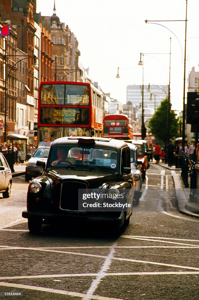 Traffic on the streets of London