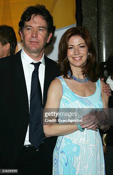 Actors Timothy Hutton and Dana Delany attends the NBC Primetime Preview 2006-2007 at Radio City Music Hall on May 15, 2005 in New York City.