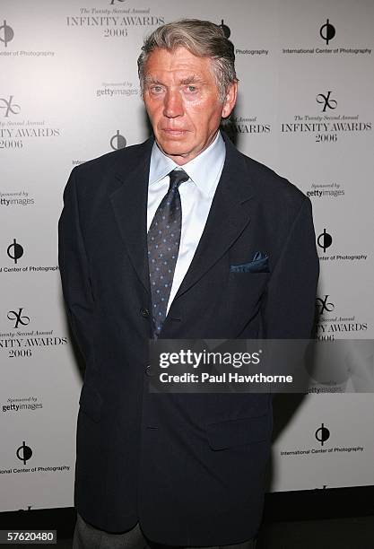 Photographer Don McCullin, recipient of the Cornell Capa award, attends the 22nd Annual Infinity Awards Gala presented by the International Center...