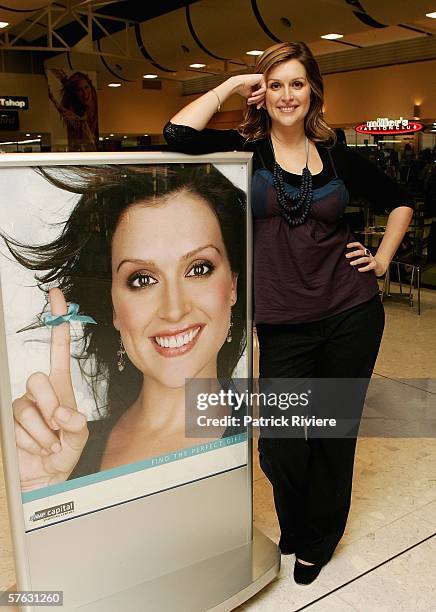 Model and TV and media personality Kate Fischer visits the new look Royal Randwick Shopping Centre on May 17, 2006 in Sydney, Australia.