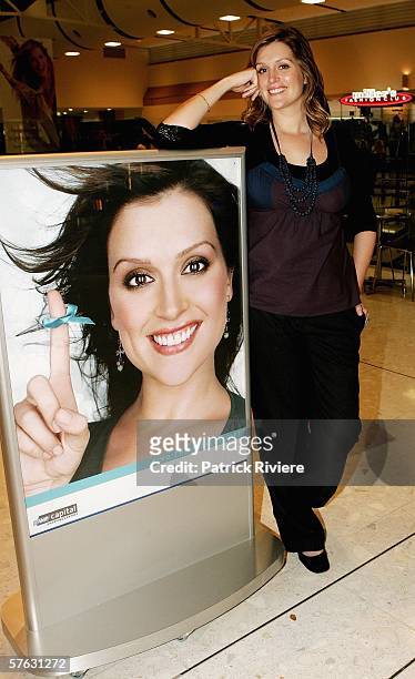 Model and TV and media personality Kate Fischer visits the new look Royal Randwick Shopping Centre on May 17, 2006 in Sydney, Australia.