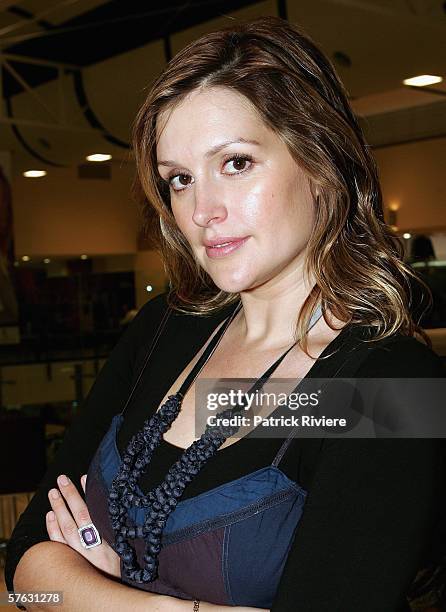 Model and TV and media personality Kate Fischer visits the new look Royal Randwick Shopping Centre on May 17, 2006 in Sydney, Australia.