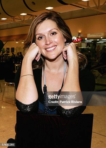 Model and TV and media personality Kate Fischer visits the new look Royal Randwick Shopping Centre on May 17, 2006 in Sydney, Australia.