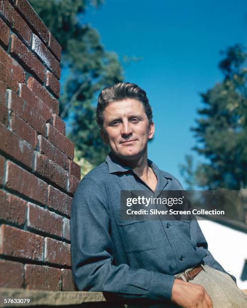 American actor Kirk Douglas, circa 1955.