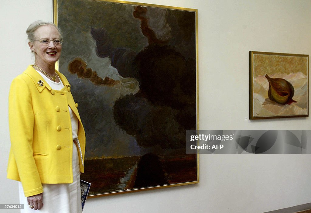 Danish queen Margrethe opens her exhibit