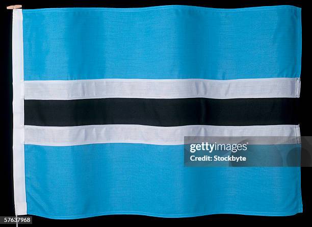 the flag of botswana - botswana flag stock pictures, royalty-free photos & images