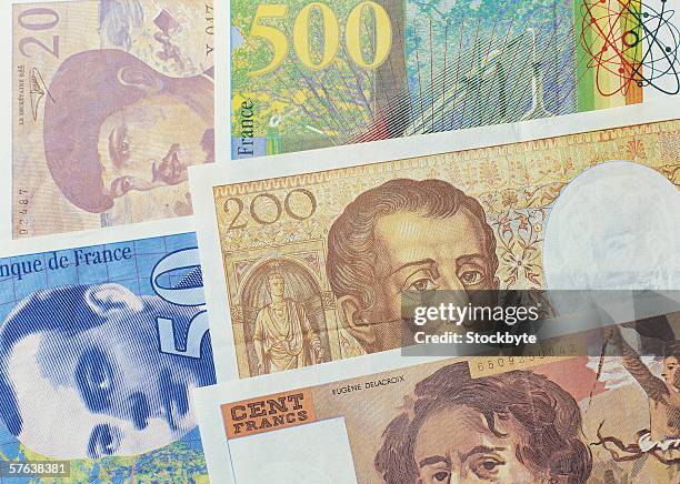 Frans Note French Franc Note Fotografías e imágenes de stock - Getty Images