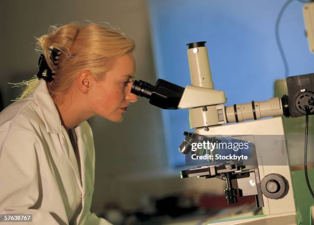 35 Woman Microscope Profile Stock Photos, High-Res Pictures, and Images ...
