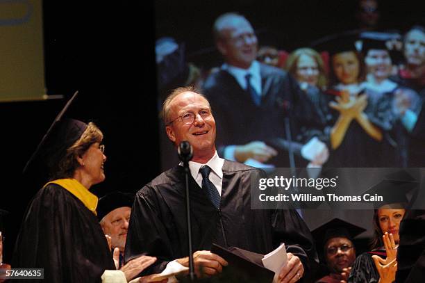 Academy Award winning actor William Hurt receives an Honorary Doctor of Arts Degree during commencement ceremonies at University of the Arts in which...