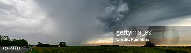 dramatic stormy sky over denmark, near billund - billund stock pictures, royalty-free photos & images