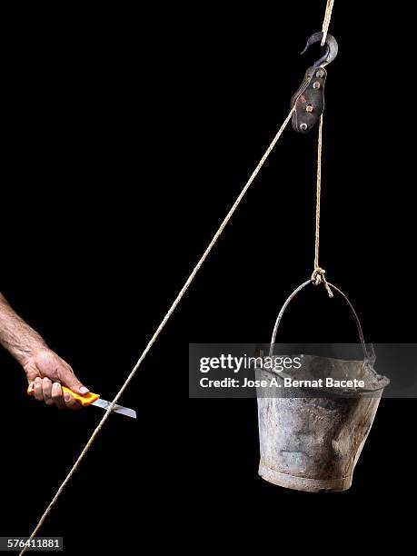 Cutting Off Rope Hands Pulling Apart Photos and Premium High Res Pictures - Getty Images
