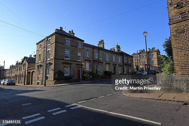 saltaire, west yorkshire - river aire stock pictures, royalty-free photos & images