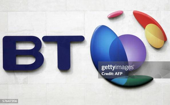 British Telecom Lettering The British Telecom logo is pictured in London, 18 May 2006. British ...