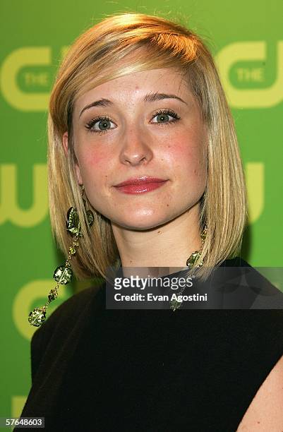 Actress Allison Mack attends the CW Television Network Upfront at Madison Square Garden May 18, 2006 in New York City.