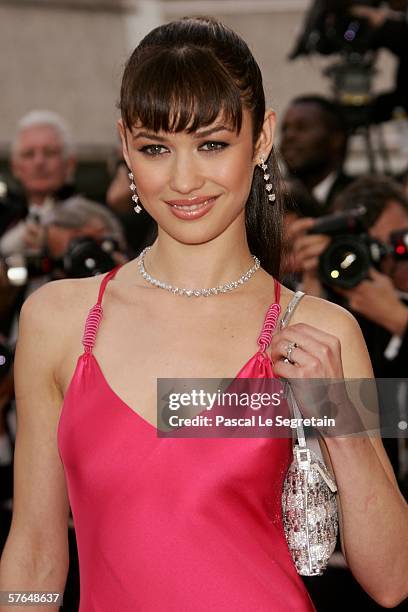 Actress Olga Kurylenko attends the 'Paris Je T'aime' premiere during the 59th International Cannes Film Festival May 18, 2006 in Cannes, France.