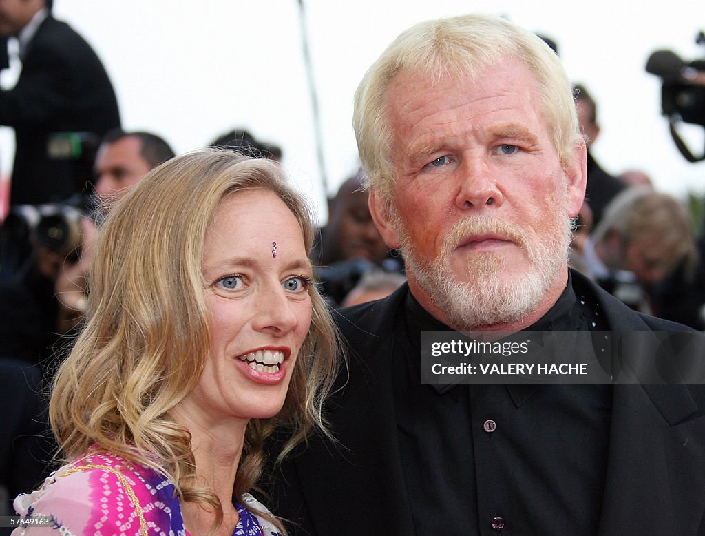 US actor Nick Nolte and guest arrive at