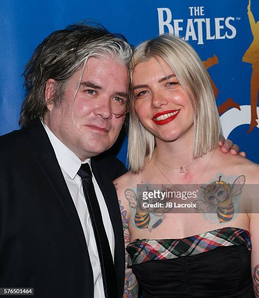 Chris Holmes and his wife Melinda Lee Holm attend the 10th anniversary celebration of 'The Beatles LOVE by Cirque du Soleil' at The Mirage Hotel &...