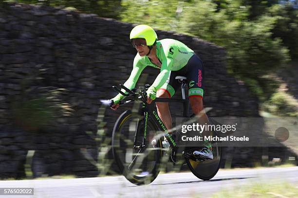 Matti Breschel of Denmark and Cannondale Drapac Team during the 37km Individual Time Trial stage thirteen of Le Tour de France from...