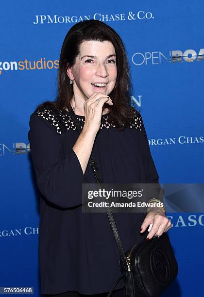 Publicist Nanci Ryder arrives at the premiere of Amazon Studios' "Gleason" at the Regal LA Live Stadium 14 on July 14, 2016 in Los Angeles,...