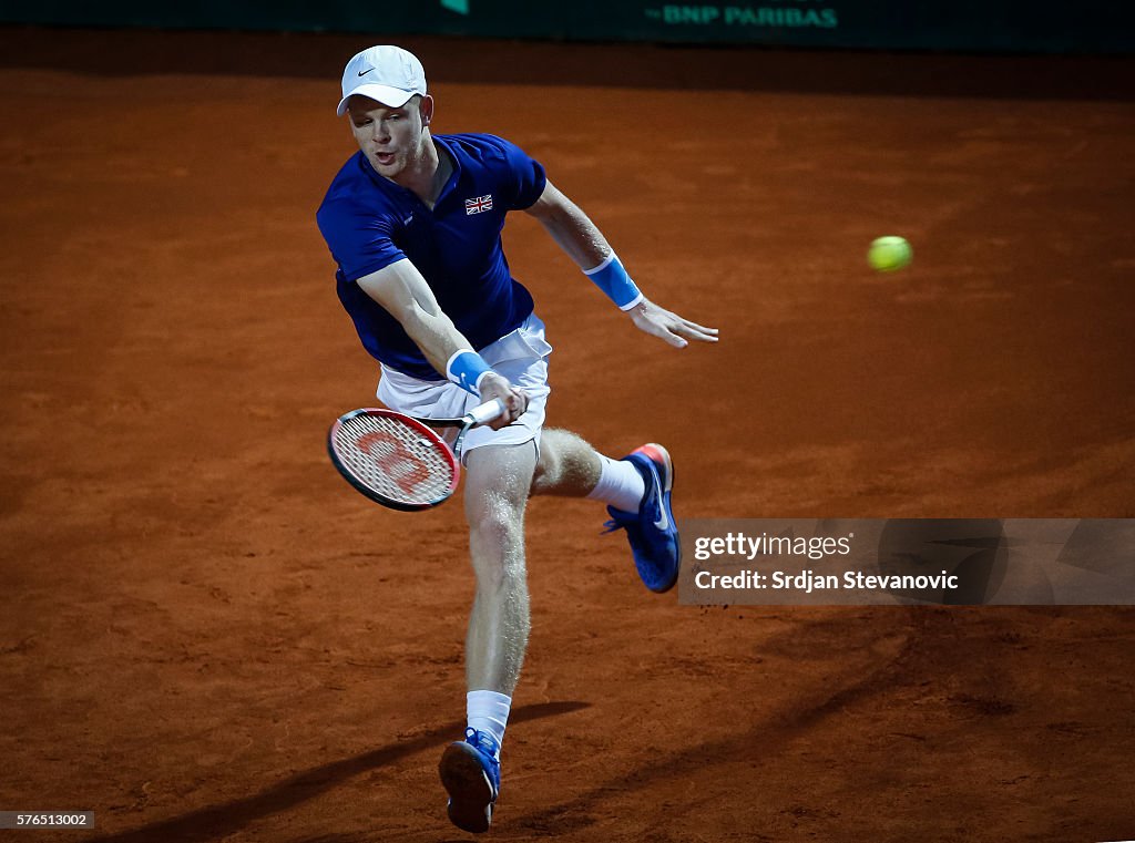 Serbia v Great Britain - Davis Cup World Group Quarter-Final: Day One