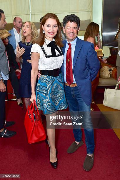 Jean Shafiroff and Michael Gross attend Bastille Day Party Hosted by Jean Shafiroff at Le Cirque on July 14, 2016 in New York City.