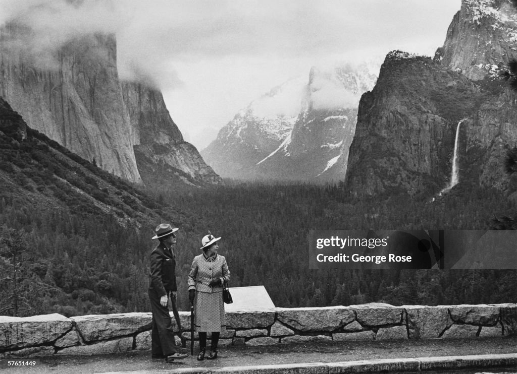 Queen Elizabeth Visits Yosemite Valley