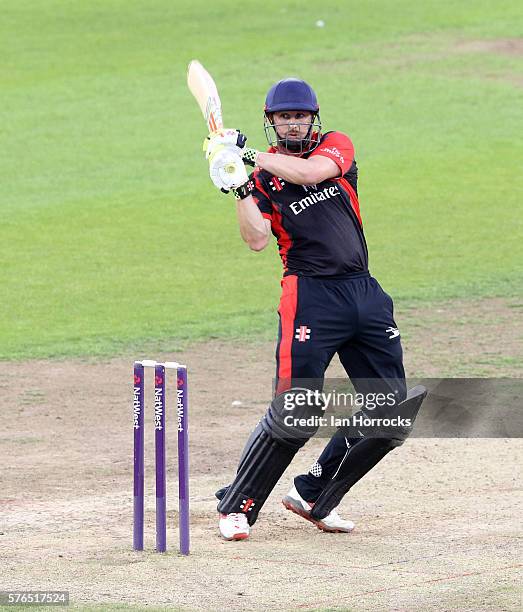 Phil Mustard of Durham during the NatWest T20 Blast game between Durham Jets and Northamptonshire Steelbacks at Emirates Durham ICG on July 15, 2016...