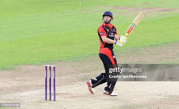 Phil Mustard of Durham during the NatWest T20 Blast game between Durham Jets and Northamptonshire Steelbacks at Emirates Durham ICG on July 15, 2016...