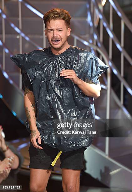 Ryan Ruckledge is evicted from the Big Brother House at Elstree Studios on July 15, 2016 in Borehamwood, England.