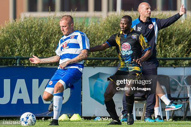 Deniss Rakels of Reading FC, Mahmoud Muaaz of Al Taawoun FC, coach Jaap Stam of Reading FC during the Friendly Match between Al Taawoun FC and...