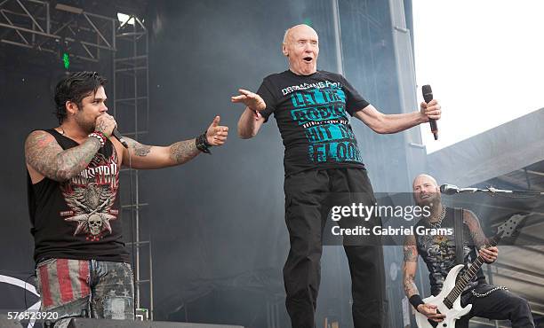 John Hetlinger performs with Drowning Pool at Toyota Park during Chicago Open Air on July 15, 2016 in Bridgeview, Illinois.