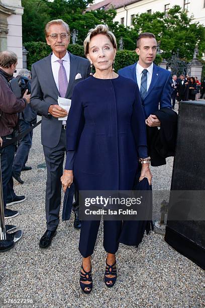 German actress Monika Peitsch attends the Thurn & Taxis Castle Festival 2016 - 'Carmen' Opera Premiere on July 15, 2016 in Regensburg, Germany.