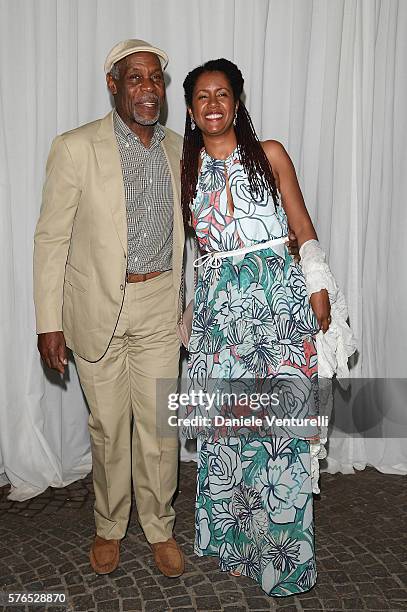 Danny Glover and Asake Bomani attend the 2016 Ischia Global Film & Music Fest on July 15, 2016 in Ischia, Italy.