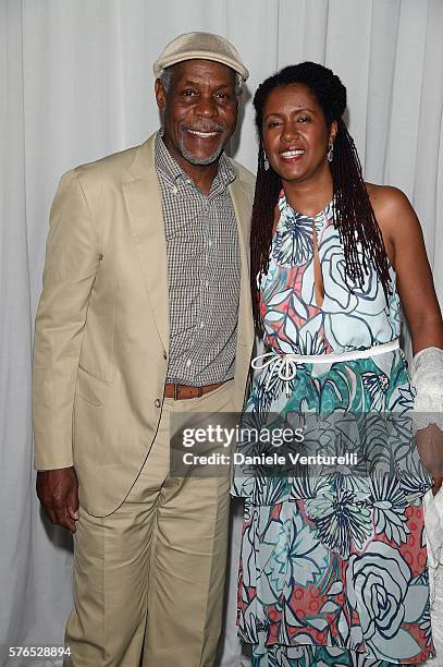Danny Glover and Asake Bomani attend the 2016 Ischia Global Film & Music Fest on July 15, 2016 in Ischia, Italy.