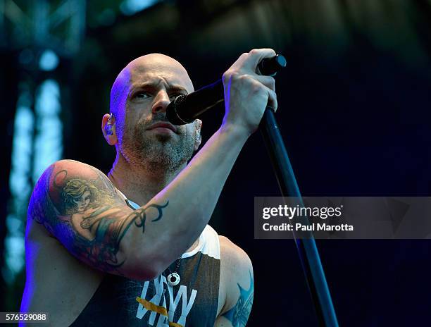 Daughtry performs at the free Outside the Box Festival at Boston Common on July 15, 2016 in Boston, Massachusetts.