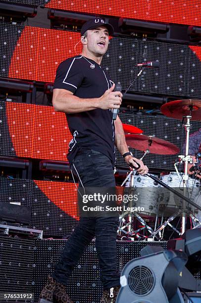 Sam Hunt performs during Faster Horses Festival at Michigan International Speedway on July 15, 2016 in Brooklyn, Michigan.