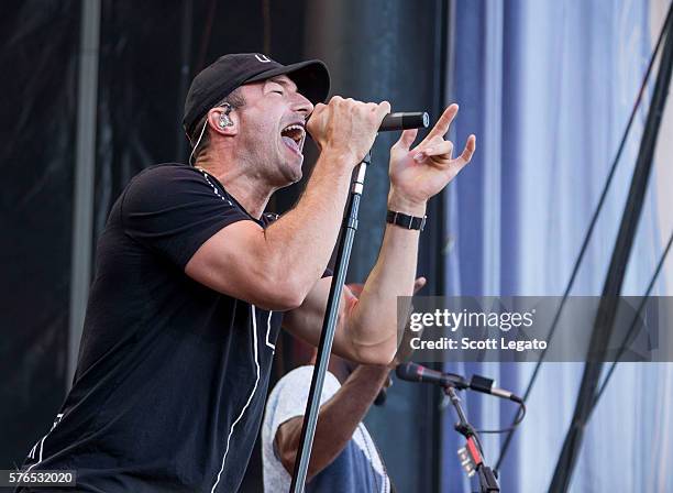 Sam Hunt performs during Faster Horses Festival at Michigan International Speedway on July 15, 2016 in Brooklyn, Michigan.