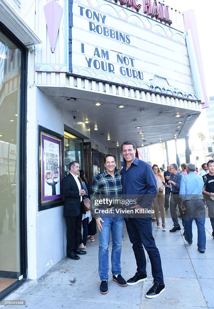 Celebration Of The Release Of Joe Berlinger / Tony Robbins Documentary "I Am Not Your Guru"