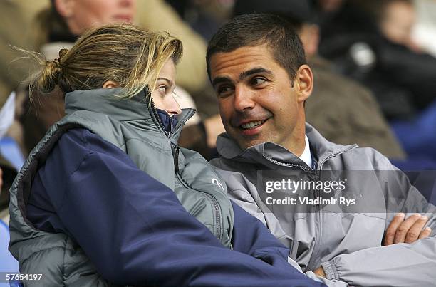 Athina Onassis and her husband Brazilian Alvaro Affonso de Miranda Neto, known as Doda watch the competition during the Mercedes Benz - Prize...